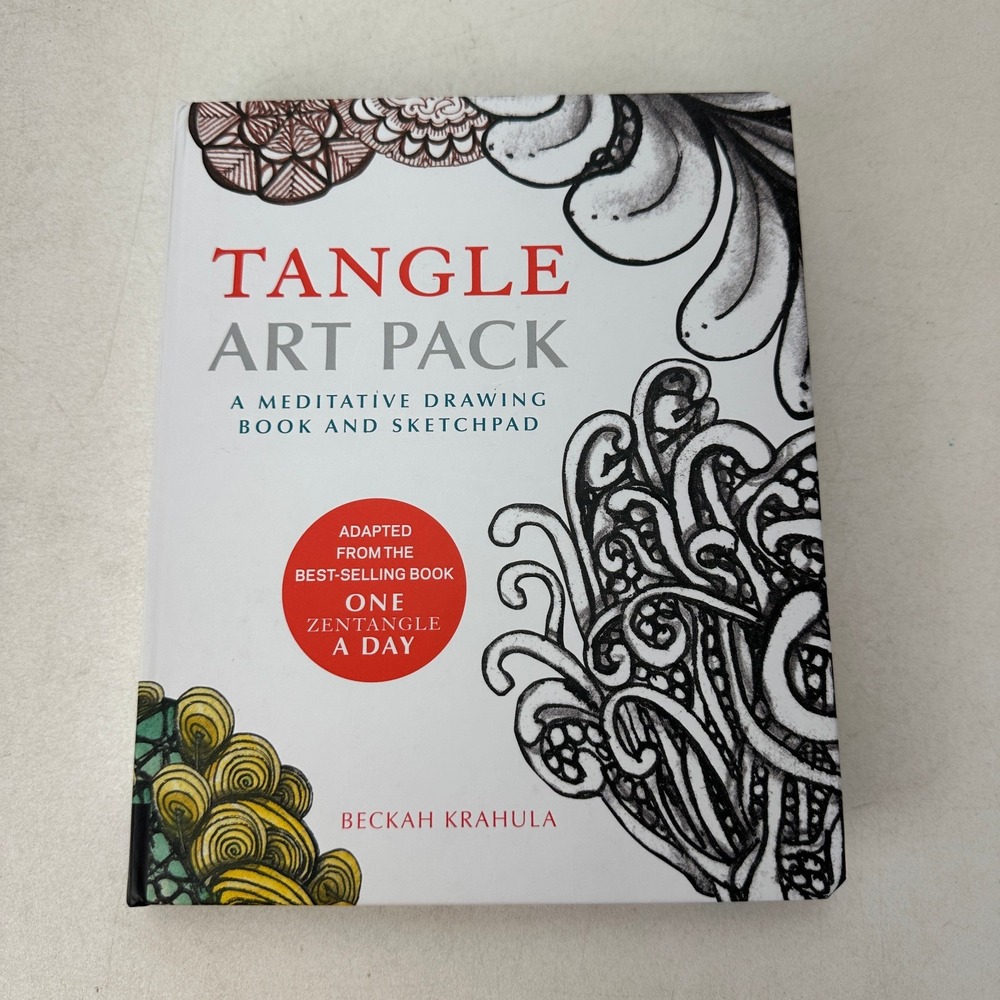 Tangle Art Pack Meditative Drawing Book Sketchpad Beckah Krahula 2015 Hardcover